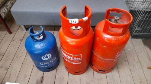 3 GAS BOTTLES
