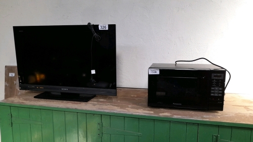SONY TV 32" - REMOTE IN OFFICE & MICROWAVE