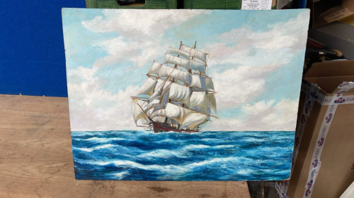 OIL PAINTING SHIP