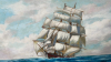 OIL PAINTING SHIP - 2