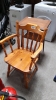 CHAIR & SMALL FOLD OVER TABLE