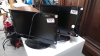 2 x 19" TECHNIKA TV'S-REMOTES IN OFFICE