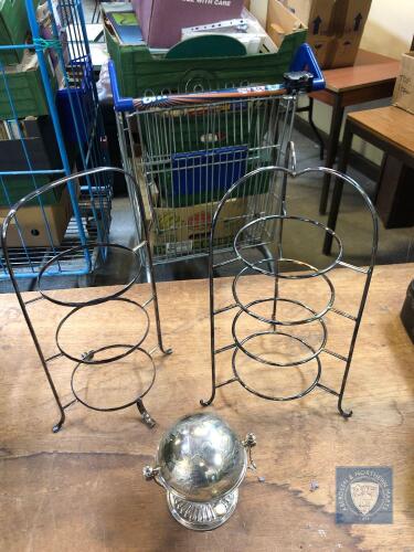 BOX CAKESTANDS & GLOBE DISH