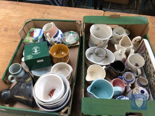 2 BOXES ASSORTED CHINA ETC