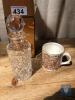 ROYAL DOULTON CRYSTAL DECANTER & SILVER JUBILEE MUG