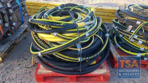 RUBBER SHOT BLAST HOSES WITH CONNECTING ENDS