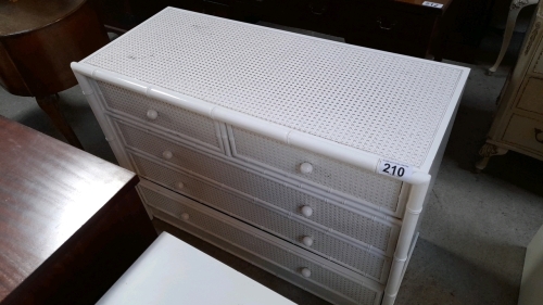 WICKER CHEST DRAWERS