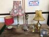 ASSORTED TABLE LAMPS ETC