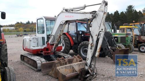 Takeuchi TB 145, Year 2005, 6494 Hrs, Quick hitch & 3 buckets, Plus VAT