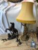 FIGURAL LAMP & BOX FIGURES ETC