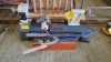 Small wood lathe c/w associated hand tools & chucks