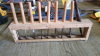 Small wood lathe c/w associated hand tools & chucks - 3