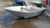 11 x 6ft Aluminium punt built by Barron Robertson of Tingwall