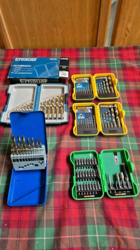 BOX VARIOUS DRILL BIT SETS