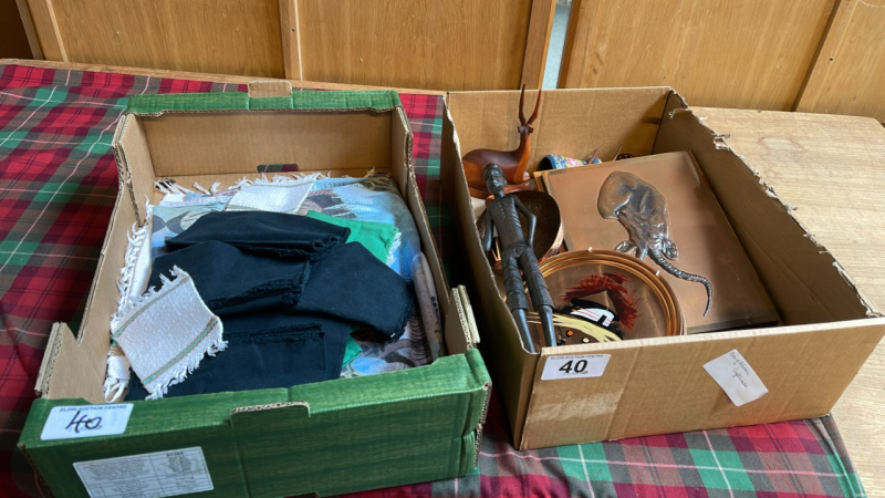 2 BOXES AFRICAN CRAFTWARE ETC