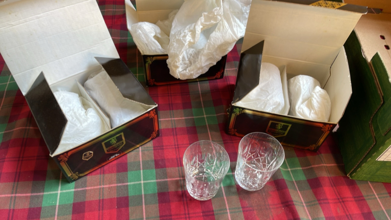 6 EDINBURGH CRYSTAL GLASSES