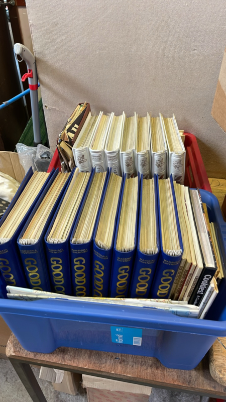 2 BOXES COOKING BOOKS