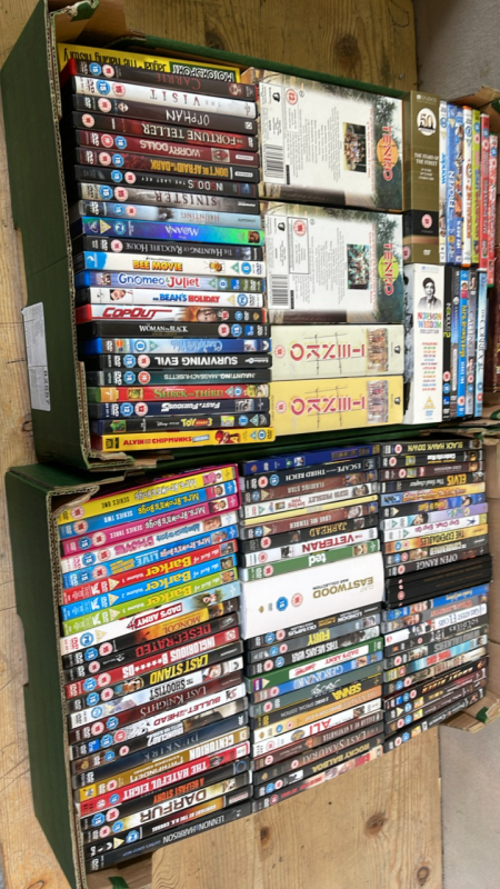 2 BOXES DVD'S