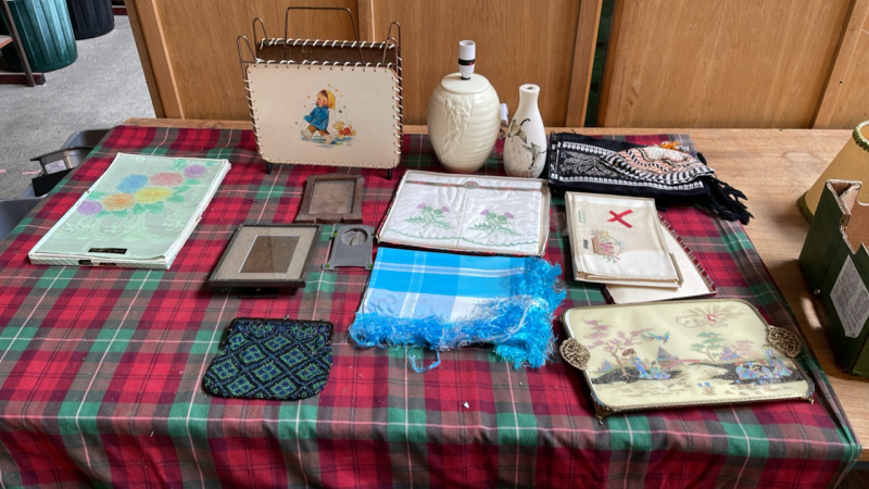 BOX MABEL LUCIE ATWELL RACK LINEN LAMP BASES ETC