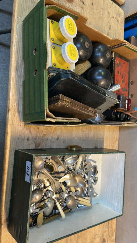 2 BOX MISC & CUTLERY