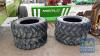 4 RADIAL TYRES TO SUIT TELEHANDLER 405/70/R42