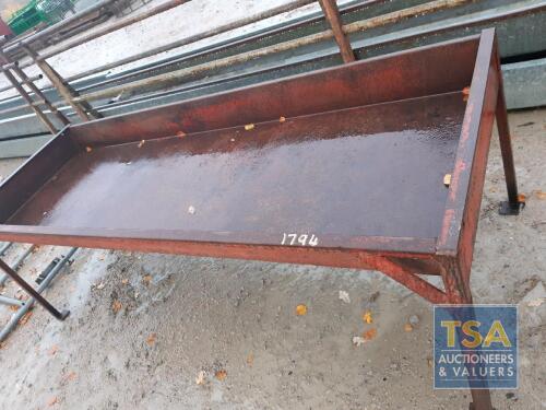 RED CATTLE TROUGH