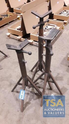 3 No. Metal Adjustable Stands - Various