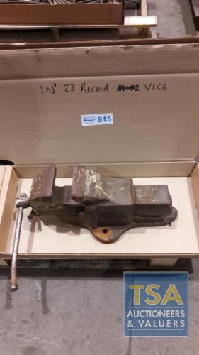 Box c/w Record No. 23 Bench Vice