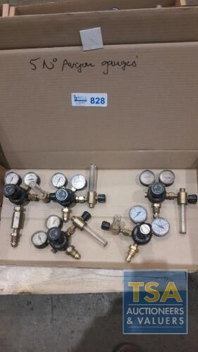 Box c/w 5 No. Argon Gauges