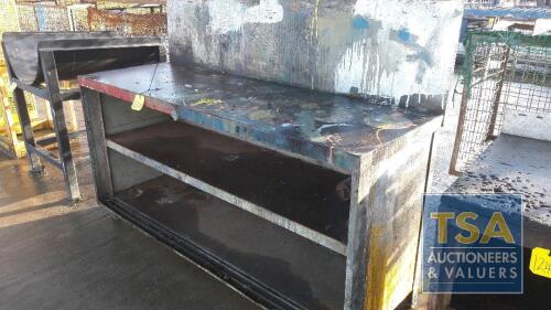 Steel Workbench 1.83x0.63m Approximately