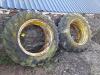 2 X DUAL WHEELS C/W CLAMPS