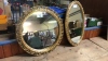 2 GILT FRAMED MIRRORS