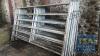 10 No. 10' x 64" Galvanised Cattle Handling Gates cw Pins