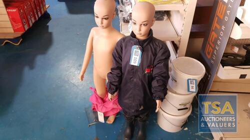 2 No. Child Size Mannequins