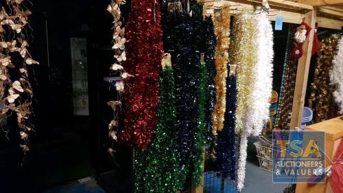 Various Tinsel Garlands