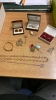 BOX CUFF LINKS G R BADGE & OTHER JEWELLERY