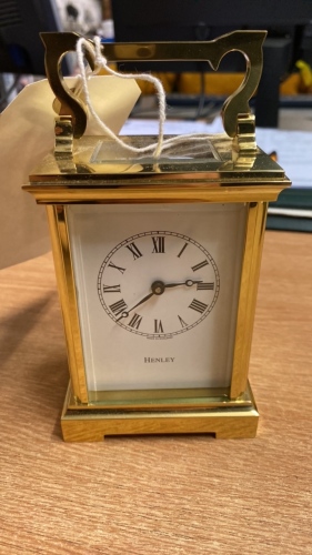 HENLEY BRASS CARRIAGE CLOCK