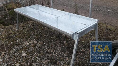 DOUBLE SIDED GALVANISED CATTLE TROUGH