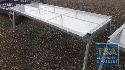 DOUBLE SIDED GALVANISED CATTLE TROUGH