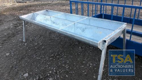 DOUBLE SIDED GALVANISED CATTLE TROUGH