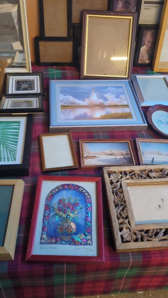 2 BOXES OF PICTURES & FRAMES