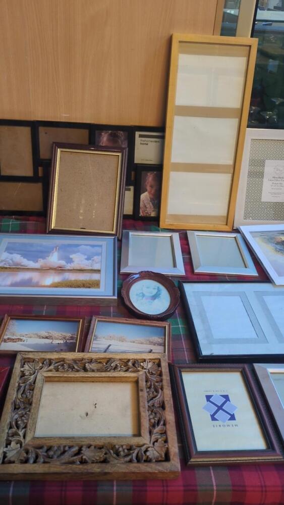2 BOXES OF PICTURES & FRAMES