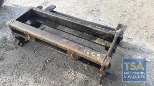 JCB Q FIT BACK PLATE TO PIN & CONE