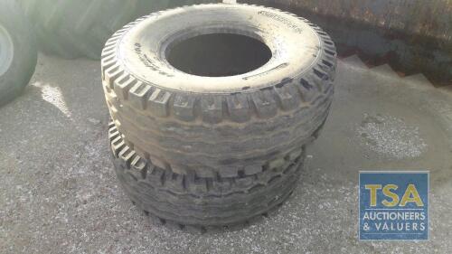 2 TYRES 12.5/80-15.3