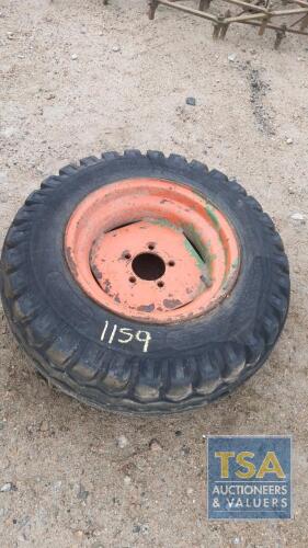 5 STUD WHEEL C/W TYRE 10/75/15