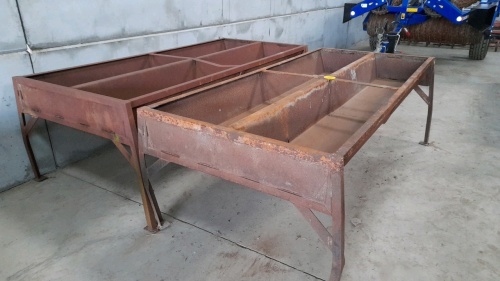 2 X DOUBLESIDED CATTLE TROUGHS