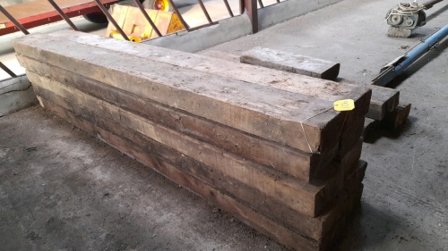 10 X 9.5F WOODEN SLEEPERS