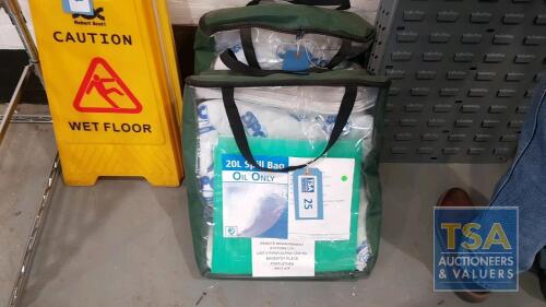 2 No. 20 Litre Oil Spill Kits