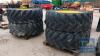 4 X TRELLEBERG 540/65 R34 FASTRAC 4220 WHEELS & TYRES