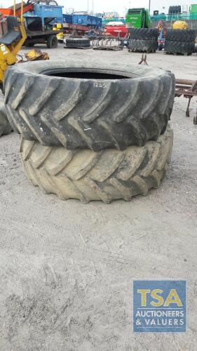 2 X 600/65/R38 TYRES